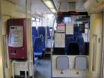 Der Ein- und Ausstiegsbereich von Burgenlandbahn 672 913 am 16.03.2015.