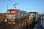 Burgenlandbahn 672 906 als RB 34882 von Naumburg Ost nach Wangen, am 10.01.2016 in Naumburg Hbf.