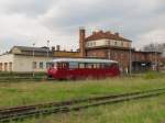 EBS 772 345-5 als  Unstrut-Schrecke-Express  DbZ 32700 aus Erfurt Hbf, am 01.05.2013 nach der Ankunft in Ro�leben.