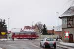 EBS 772 345-5 als Tfzf nach Karsdorf, am 27.01.2014 in Laucha.