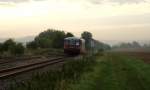 EBS 772 345 als DPE 25490  Unstrut-Schrecke-Express  von Karsdorf nach Naumburg Hbf und weiter über Erfurt nach Donndorf, am 30.08.2015 in Laucha.
