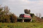 EBS 772 345-5 als DPE 81089 von Naumburg Hbf nach Laucha, am 05.10.2014 in Roßbach.