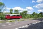 EBS 772 345 als Sonderzug von Karsdorf nach Freyburg, am 21.05.2017 bei Balgstädt.