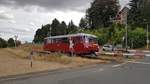 Am 25.08.2018 war 772 345-4 der EBS in Freyburg zum Unstrutbahnfest nach Nebra unterwegs.