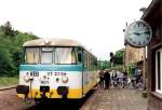 KEG 901 als RB von Naumburg Hbf nach Artern, am 03.06.1998 in Nebra.
