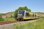 Aufgrund des hohen Fahrgastaufkommen über das Pfingstwochenende, insbesondere wegen der zwischen Roßbach (b Naumburg) und Bad Kösen stattfindenden Saale-Weinmeile verkehrten die