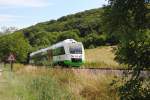 Am 26.07.2013 war der VT 201 der Erfurter Bahn au�erplanm��ig als RB 34878 von Naumburg Ost nach Wangen unterwegs.