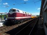 EBS 118 719-4 mit dem DPE 24135  Finne-Unstrut-Xpress  von Sömmerda nach Balgstädt, am 01.05.2018 in Naumburg Hbf.