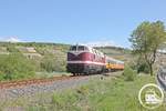 EBS 118 719-4 mit dem DPE 24135  Finne-Unstrut-Xpress  aus Sömmerda, am 01.05.2018 bei Balgstädt.