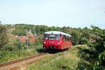 EBS 772 345-4 als Sonderzug von Karsdorf nach Großheringen, am 09.08.2019 in Roßbach.