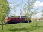 Am 07.05.2008 fotografierte Klaus Pollm�cher im Bahnhof Laucha (U) diese V300 der MEG auf der Fahrt nach Karsdorf.