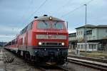 MEG 218 467 �berf�hrte am 02.02.2018 DB 628 666 + 628 661 + 628 516 + 628 662 + 628 449 + 628 676 + 628 670 + 628 663 von Hamm nach Karsdorf.