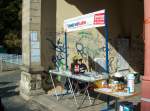 Auch in diesem Jahr waren wir wieder mit einem Infostand am Freyburger Bahnhof vertreten und informierten die Besucher des Winzerfests sehr umfangreich.