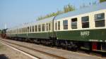 Der DB Regio Th�ringen Wagenpark vom  Rotk�ppchen-Express I  aus Eisenach, w�hrend der Abstellung am 25.09.2011 in Karsdorf.