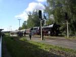 SEM 50 3648-8 mit einem Sonderzug aus Chemnitz am 09.09.2006 im Bf Freyburg.