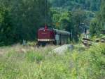 MTEG 204 354-5 mit dem DPE 99819  ROTK�PPCHEN-EXPRESS  von Freyburg (Unstrut) nach Glauchau (Sa) im Bf Freyburg (Unstrut); 07.06.2008