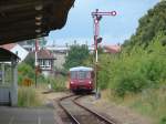 DR 171 056-5 + DB 972 771-0 als DPE 33891 von Wangen (Unstrut) nach Teuchern, bei der Einfahrt in Laucha (Unstrut); 12.07.2009 (Foto: Dieter Thomas) 