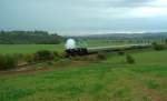 Die Eisenacher 41 1144-9 mit dem  ROTK�PPCHEN-EXPRESS  von Altenburg nach Freyburg, zwischen Kleinjena und Freyburg; 04.10.2009