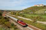 LEG 202 703-5 mit dem Leerzug zur Abstellung in Naumburg Hbf, bei der Ausfahrt in Freyburg; 03.10.2010 (Foto: Andreas Leipoldt)