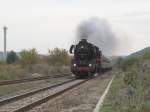 IGE Werrabahn 41 1144-9 mit dem RE 16197 von Camburg nach Karsdorf, am 05.10.2013 bei der Durchfahrt in Laucha.