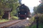 IGE Werrabahn-Eisenach 41 1144-9 mit dem Lr 16277 von Freyburg nach Karsdorf, am 04.10.2014 in Laucha.