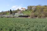 Dieses Jahr verkehrte der  Rotk�ppchen-Express I  bereits am 19.04.2015 von Eisenach �ber Camburg nach Freyburg und weiter zur Abstellung nach Karsdorf.