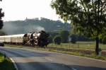 EMBB 52 8154-8 mit dem DLr 79428 von Karsdorf nach Freyburg, am 12.09.2015 zwischen Balgst�dt und Freyburg.