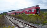 EBS 132 334-4 mit dem DPE 24872 von Karsdorf nach Naumburg Hbf, am 20.08.2016 bei der Ausfahrt in Laucha. (Foto: Raf Kuke)
