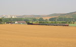 Die 50 3648-8 vom S�chsischen Eisenbahnmuseum mit dem Winzerfestsonderzug DPE 61485 aus Chemnitz Hbf, am 10.09.2016 bei Kirschscheidungen auf der Fahrt in die Abstellung nach Karsdorf.