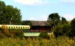 Zum Winzerfest waren wie immer auch die Eisenbahnfreunde aus Leipzig-Plagwitz mit einem Sonderzug zu Gast im Unstruttal.