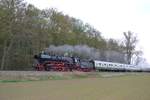 IGE Werrabahn-Eisenach 41 1144-9 mit dem RC 16992  Rotkäppchen-Express I  von Freyburg nach Eisenach, am 15.04.2018 bei Kleinjena.