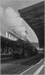 Am 08.03.2008 sorgte die Dampflokomotive 241-A-05 mit Rauch und Dampf f�r ein besonderes Ambiente im Bahnhof Lausanne.