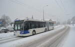 Autobus Articulé Vanhool New AG300 572  Ici au Mont-sur-Lausanne Petit-Mont  Le 07 Décembre 2012