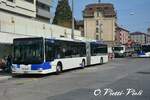 Autobus articulé Lion's City GL 635  Ici à Lausanne Sallaz  le 1 Avril 2014