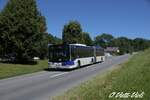 Autobus articulé Lion's City GL 665  Ici Route de Montheron  le 27 Juillet 2020
