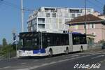 Autobus articulé Lion's City GL 677  Ici à Lausanne Bonne Espérance  le 14 Mai 2020