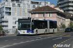 Autobus articulé mercedes-benz Citaro 585  Ici à Lausanne Bonne Espérance  le 7 Août 2020