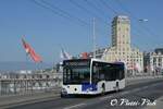 Autobus mercedes-benz Citaro K 326  Ici à Lausanne Grand pont  le 10 Avril 2020