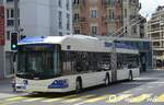 Trolleybus articulé Hess BGT-N2C 831   Ici à Lausanne Ours  le 20 Avril 2013