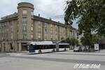 Trolleybus articulé Hess BGT-N2C 847  Ici à Lausanne place de la Sallaz  le 17 Juin 2020