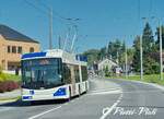 Trolleybus articulé Hess BGT-N2C 849  Ici au Mont-sur-Lausanne Petit Mont  le 23 Septembre 2013