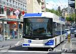 Trolleybus articulé Hess BGT-N2C 857
Ici à Lausanne Gare
le 05 Mai 2012